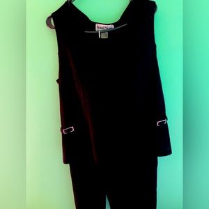 Ronnie Nicole black sleeveless pant suit